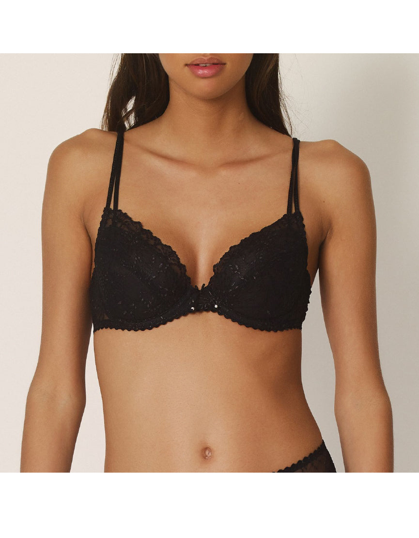 Jane Lace Push Up Bra - Removable Pads
