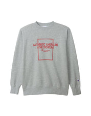 Men's Long Sleeve Fleece Graphic Logo Crewneck Sweatshirt C3-A009