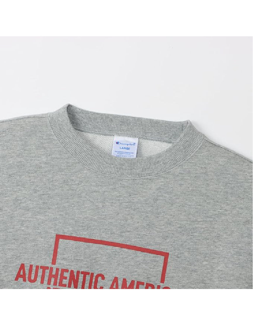 Men's Long Sleeve Fleece Graphic Logo Crewneck Sweatshirt C3-A009