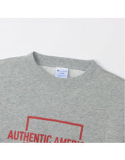 Men's Long Sleeve Fleece Graphic Logo Crewneck Sweatshirt C3-A009