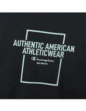 Men's Long Sleeve Fleece Graphic Logo Crewneck Sweatshirt C3-A009