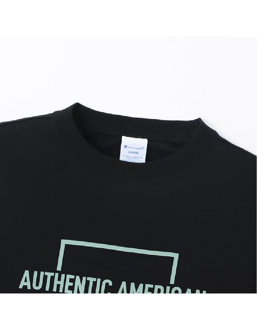 Men's Long Sleeve Fleece Graphic Logo Crewneck Sweatshirt C3-A009