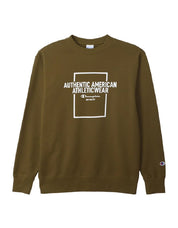 Men's Long Sleeve Fleece Graphic Logo Crewneck Sweatshirt C3-A009