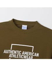 Men's Long Sleeve Fleece Graphic Logo Crewneck Sweatshirt C3-A009