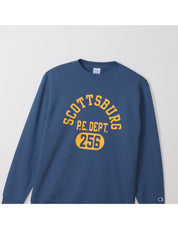 Men's Long Sleeve Fleece Graphic Logo Crewneck Sweatshirt C3-A014