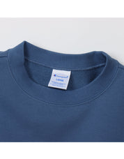 Men's Long Sleeve Fleece Graphic Logo Crewneck Sweatshirt C3-A014