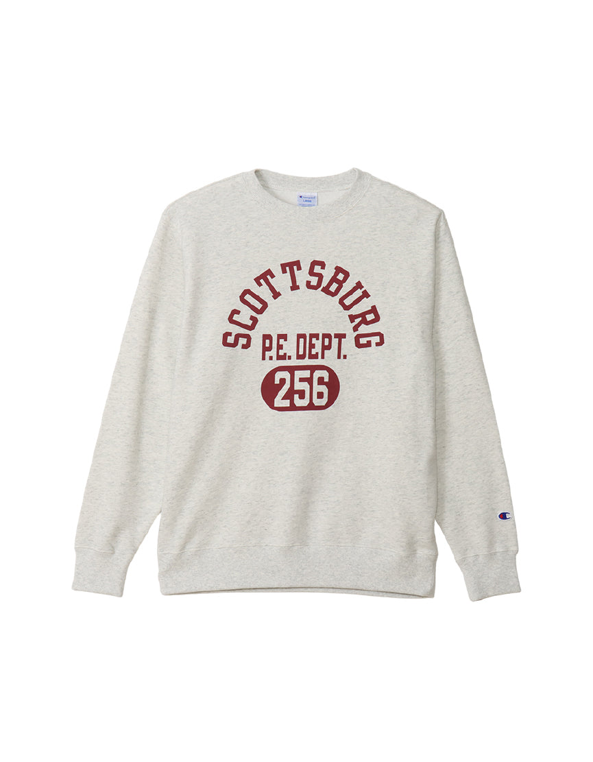 Men's Long Sleeve Fleece Graphic Logo Crewneck Sweatshirt C3-A014