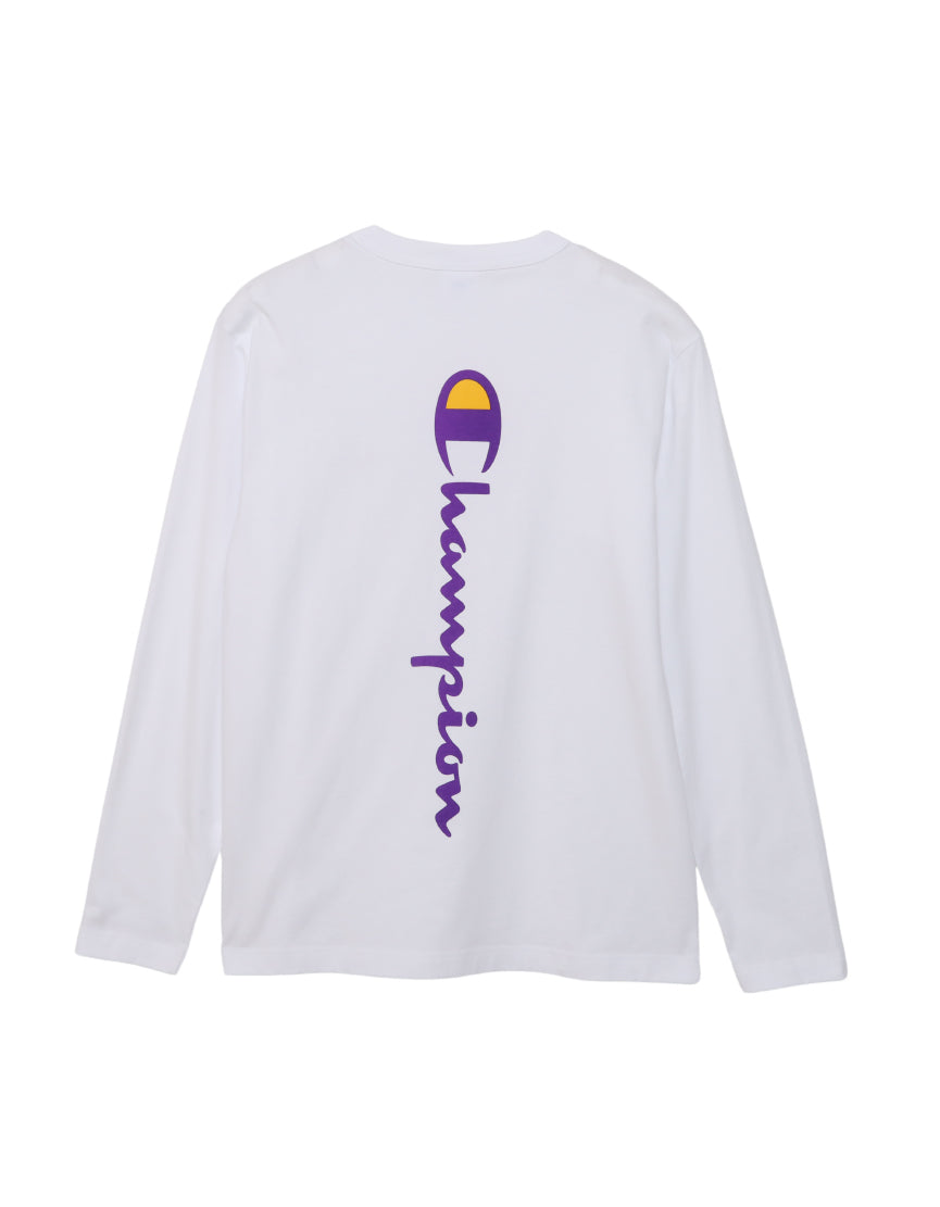 Men's Script Logo Long Sleeve T-Shirt C3-A412