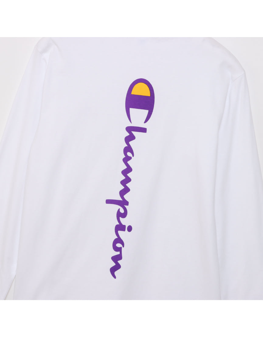 Men's Script Logo Long Sleeve T-Shirt C3-A412