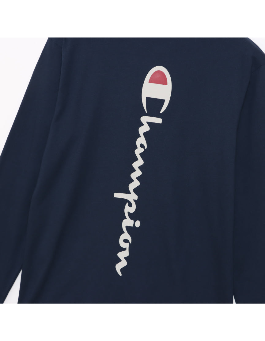 Men's Script Logo Long Sleeve T-Shirt C3-A412