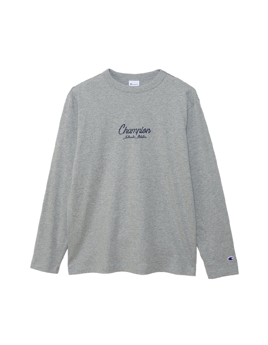 Men's Script Logo Long Sleeve T-Shirt C3-A413
