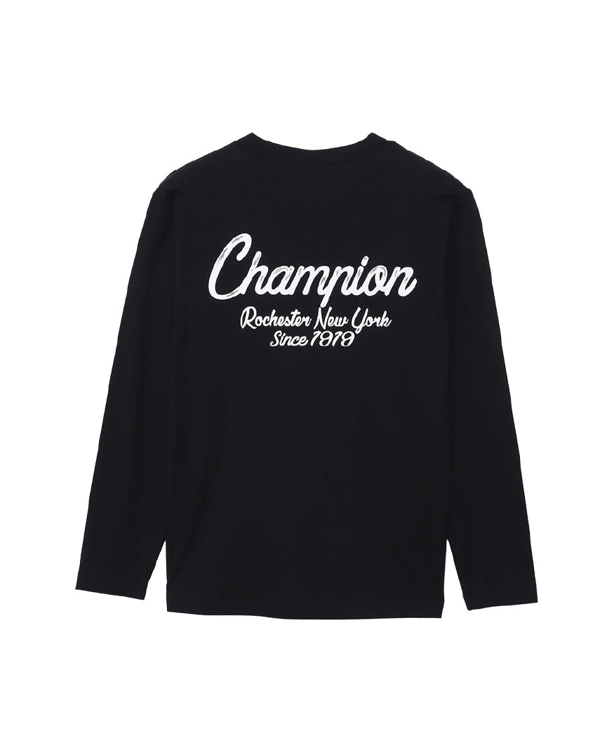 Men's Script Logo Long Sleeve T-Shirt C3-A413