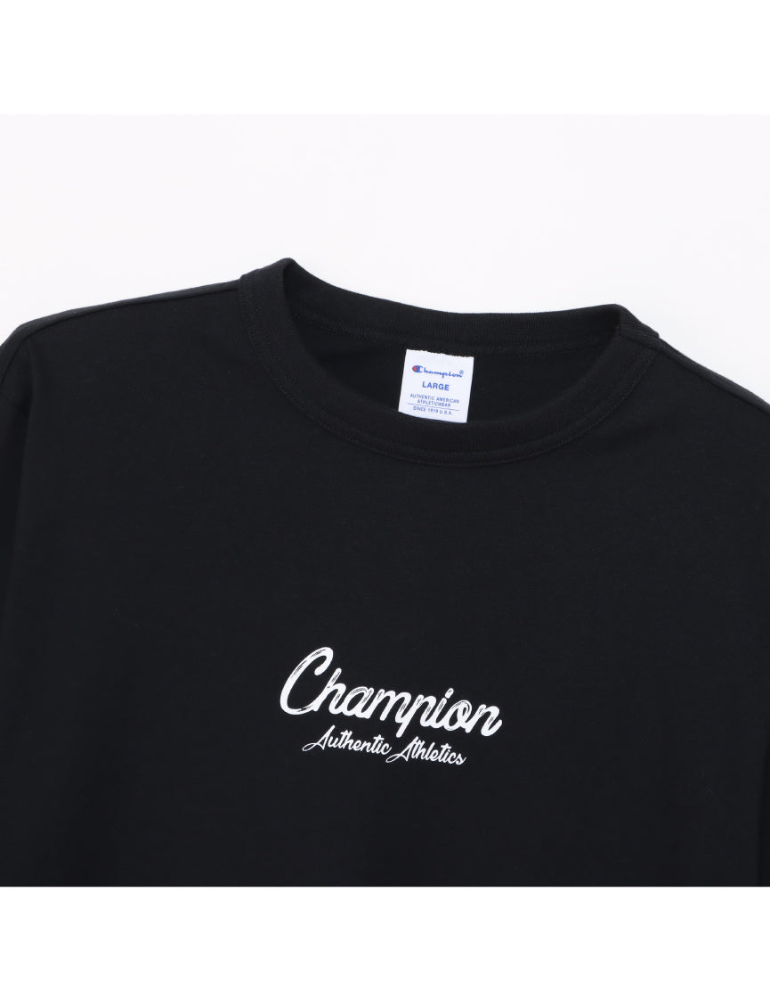 Men's Script Logo Long Sleeve T-Shirt C3-A413