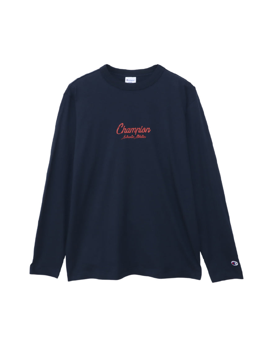 Men's Script Logo Long Sleeve T-Shirt C3-A413
