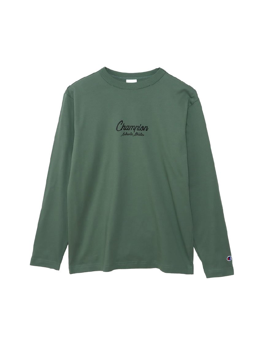 Men's Script Logo Long Sleeve T-Shirt C3-A413