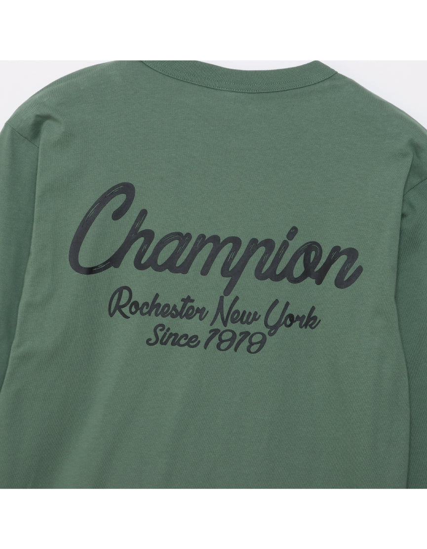 Men's Script Logo Long Sleeve T-Shirt C3-A413