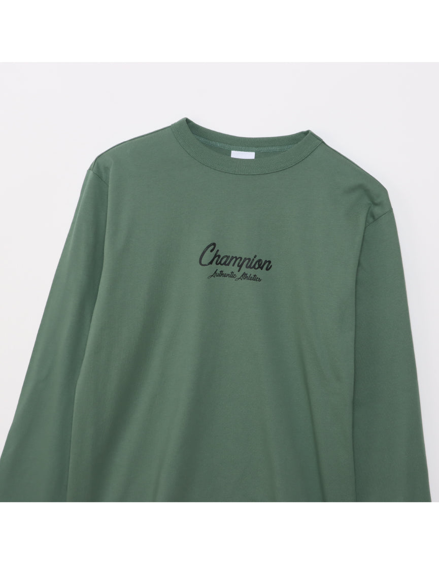 Men's Script Logo Long Sleeve T-Shirt C3-A413