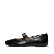 FITFLOP DELICATO LEATHER MARY JANES E3D-090 ALL BLACK