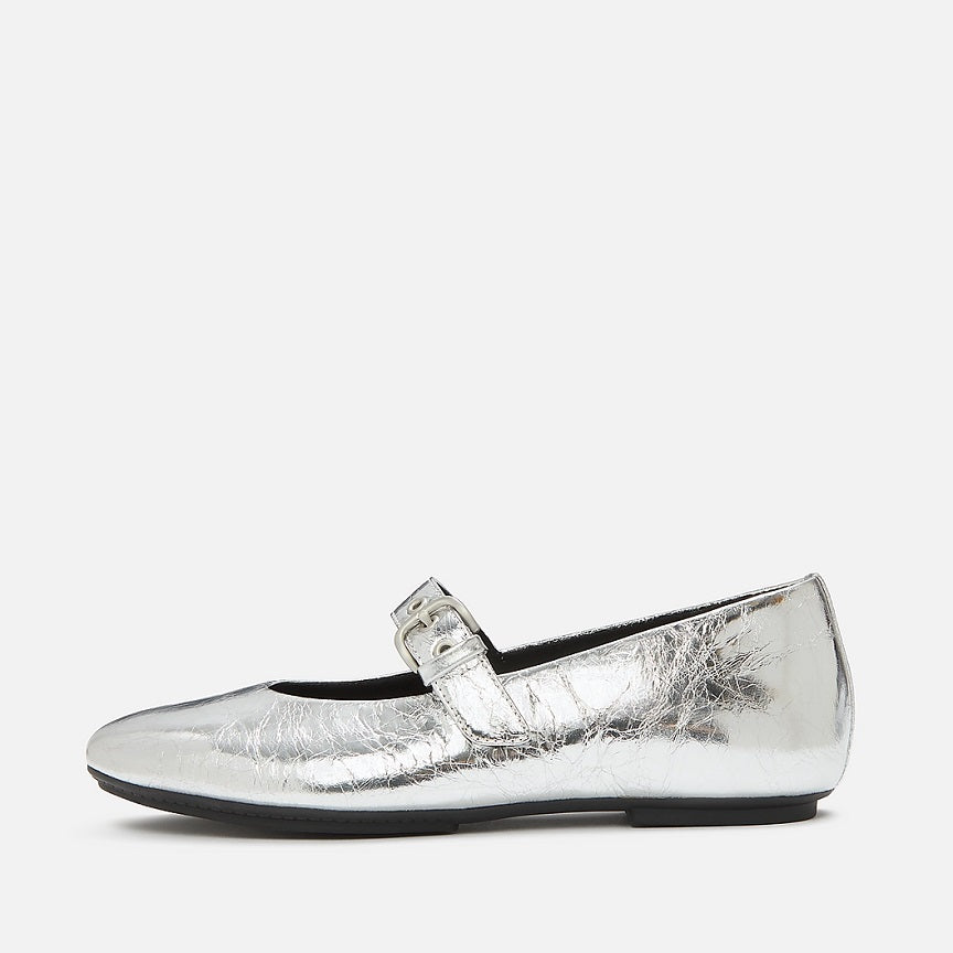 FITFLOP DELICATO METALLIC MARY JANES AAL-011 SILVER