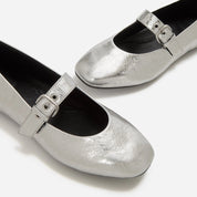 FITFLOP DELICATO METALLIC MARY JANES AAL-011 SILVER