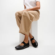 FITFLOP DELICATO POISE LEATHER MARY JANES AAE-090 ALL BLACK