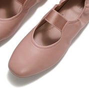 FITFLOP DELICATO POISE LEATHER MARY JANES AAE-E53 CLAY BLUSH