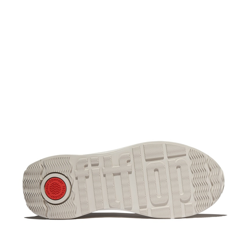 FITFLOP F-MODE FLOW PEARLS-&-CRYSTAL KNIT SLIP-ON SNEAKERS A1C-A99 BEIGE