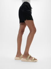 FITFLOP F-MODE GO ADJUSTABLE FLATFORM TWO-BAR SLIDES IW2-675 PLATINO