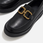 FITFLOP GEN-FF ROAM LEATHER CHUNKY SNAFFLE LOAFERS AAU-001 BLACK