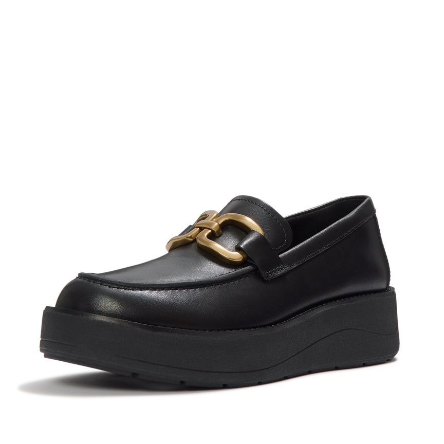 FITFLOP GEN-FF ROAM LEATHER CHUNKY SNAFFLE LOAFERS AAU-001 BLACK
