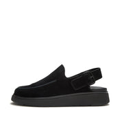 FITFLOP GEN-FF SUEDE BACK-STRAP MULES A9H-090 ALL BLACK