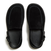FITFLOP GEN-FF SUEDE BACK-STRAP MULES A9H-090 ALL BLACK
