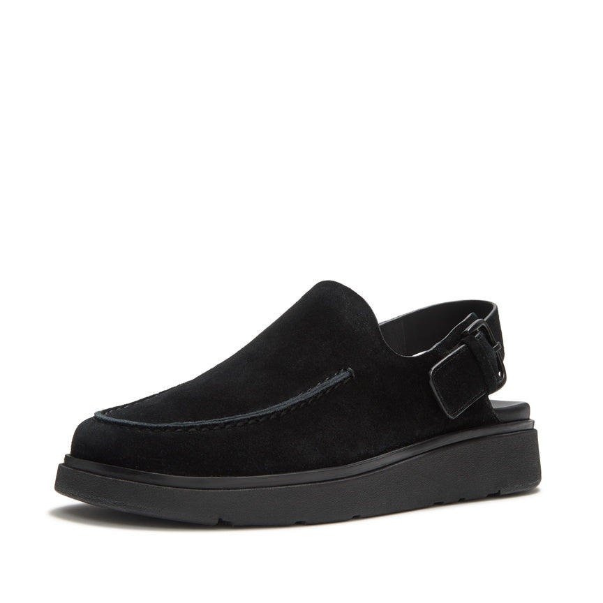 FITFLOP GEN-FF SUEDE BACK-STRAP MULES A9H-090 ALL BLACK