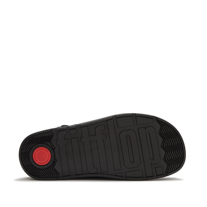 FITFLOP GEN-FF SUEDE BACK-STRAP MULES A9H-090 ALL BLACK