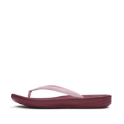 FITFLOP IQUSHION ERGONOMIC FLIP-FLOPS E54-E66 DUSK LILAC/DARK MERLOT