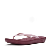 FITFLOP IQUSHION ERGONOMIC FLIP-FLOPS E54-E66 DUSK LILAC/DARK MERLOT