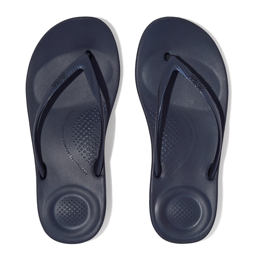 FITFLOP IQUSHION ERGONOMIC FLIP-FLOPS E54-399 MIDNIGHT NAVY