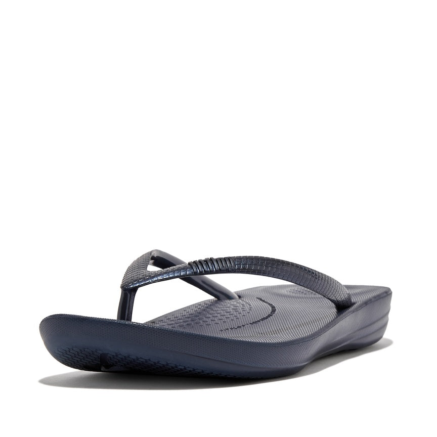 FITFLOP IQUSHION ERGONOMIC FLIP-FLOPS E54-399 MIDNIGHT NAVY
