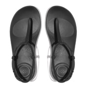 FITFLOP iQUSHION SPLASH T-STRAP SANDALS JD8-090 ALL BLACK