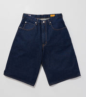 EDWIN ESP YELLOW TAB HAKAMA SHORTS KSB12-9000 BLUE OW