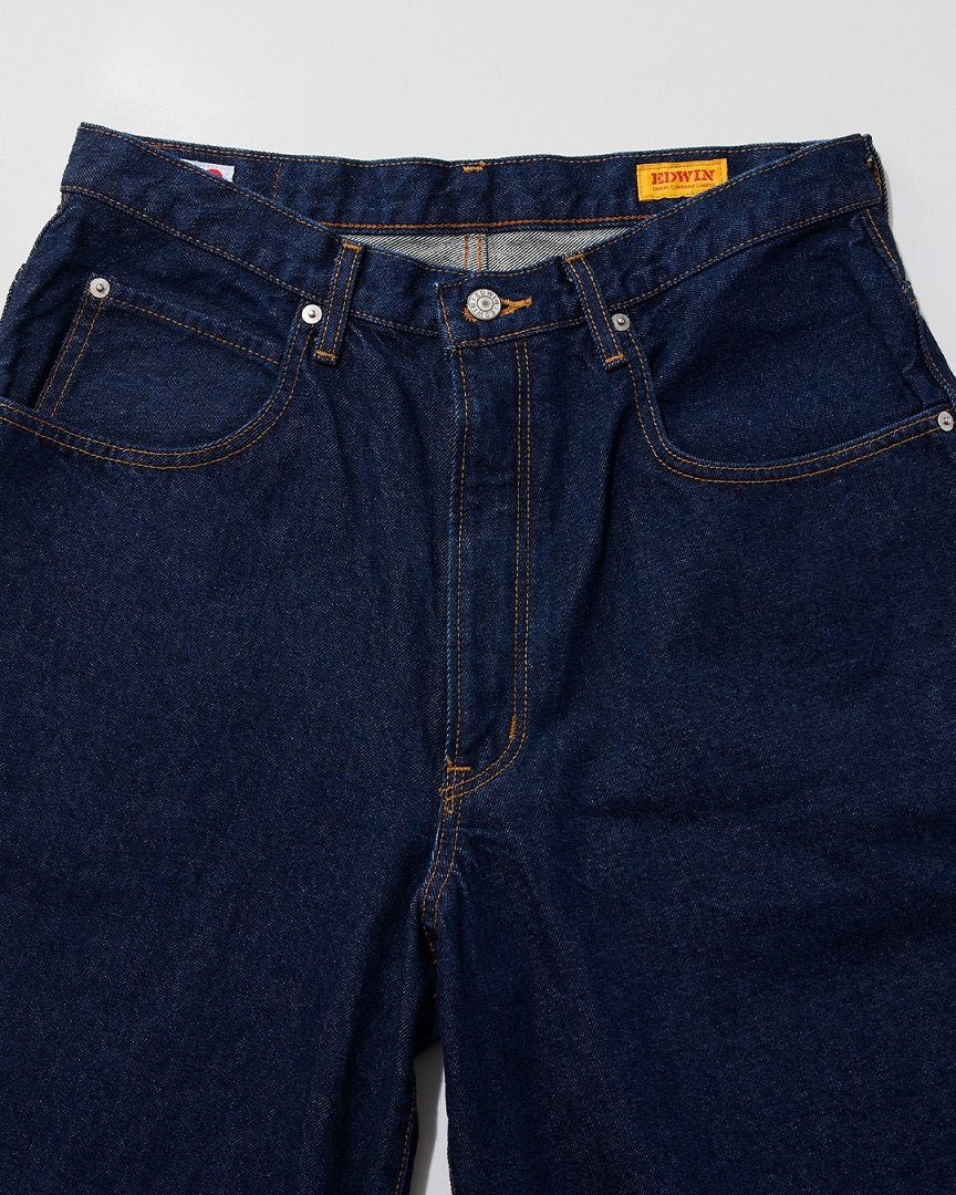 EDWIN ESP YELLOW TAB HAKAMA SHORTS KSB12-9000 BLUE OW