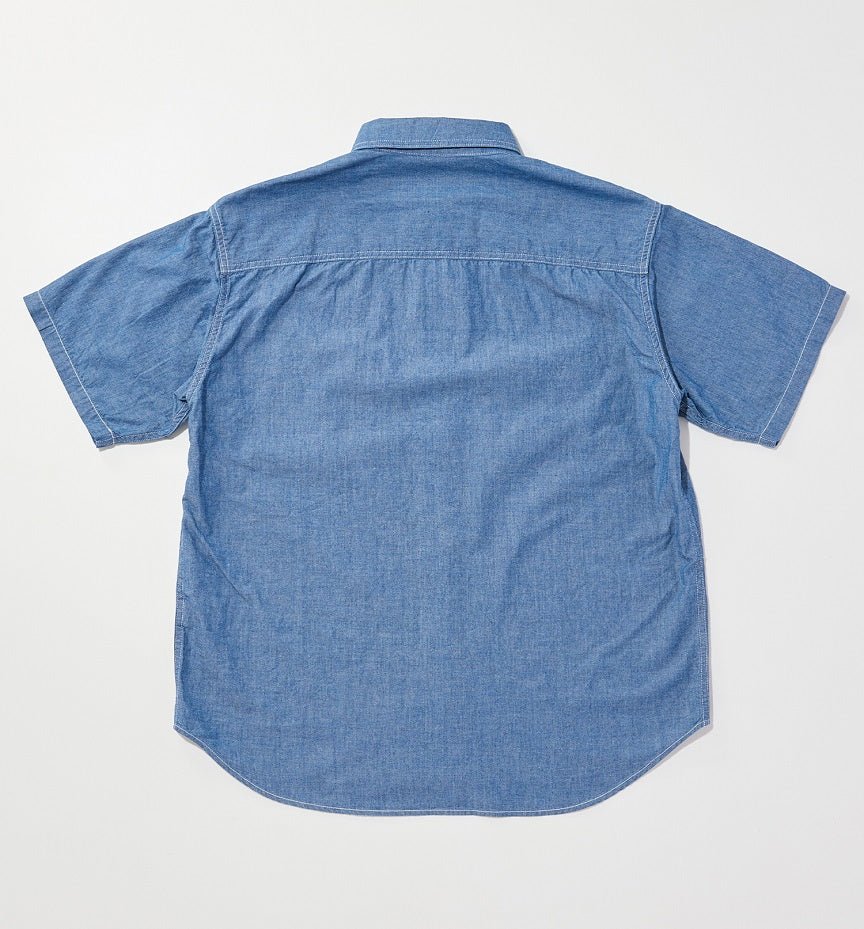 EDWIN S/S WORK SHIRT KST065-00 OW CHAMBRAY