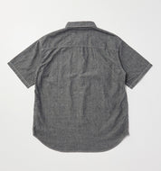 EDWIN S/S WORK SHIRT KST065-01 BLACK CHAMBRAY