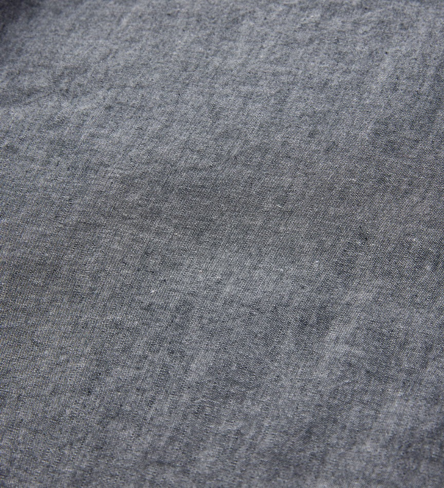EDWIN S/S WORK SHIRT KST065-01 BLACK CHAMBRAY