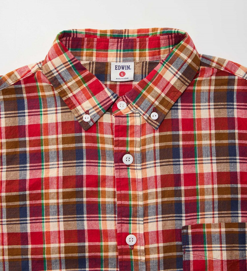EDWIN BD SHIRT S/S KST066-209 RED