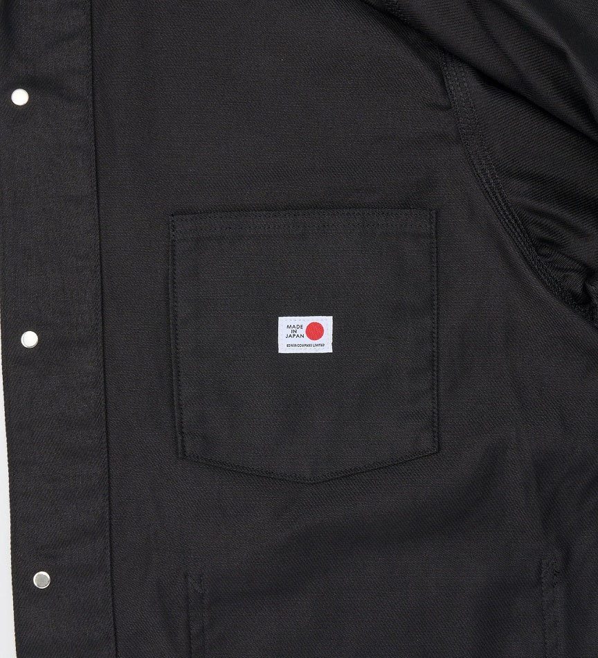 EDWIN ESP COVERALL JACKET KST07-275 BLACK