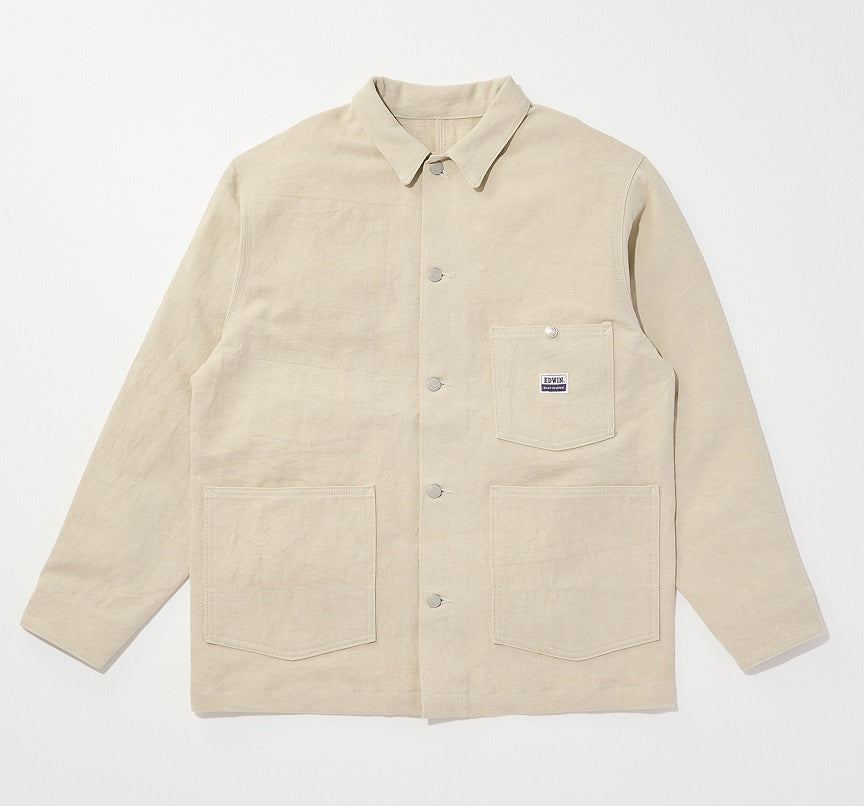 EDWIN ESP COVERALL JACKET KST07-524 ECRU