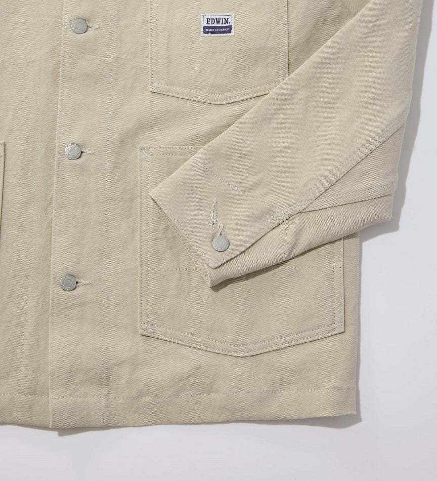EDWIN ESP COVERALL JACKET KST07-524 ECRU