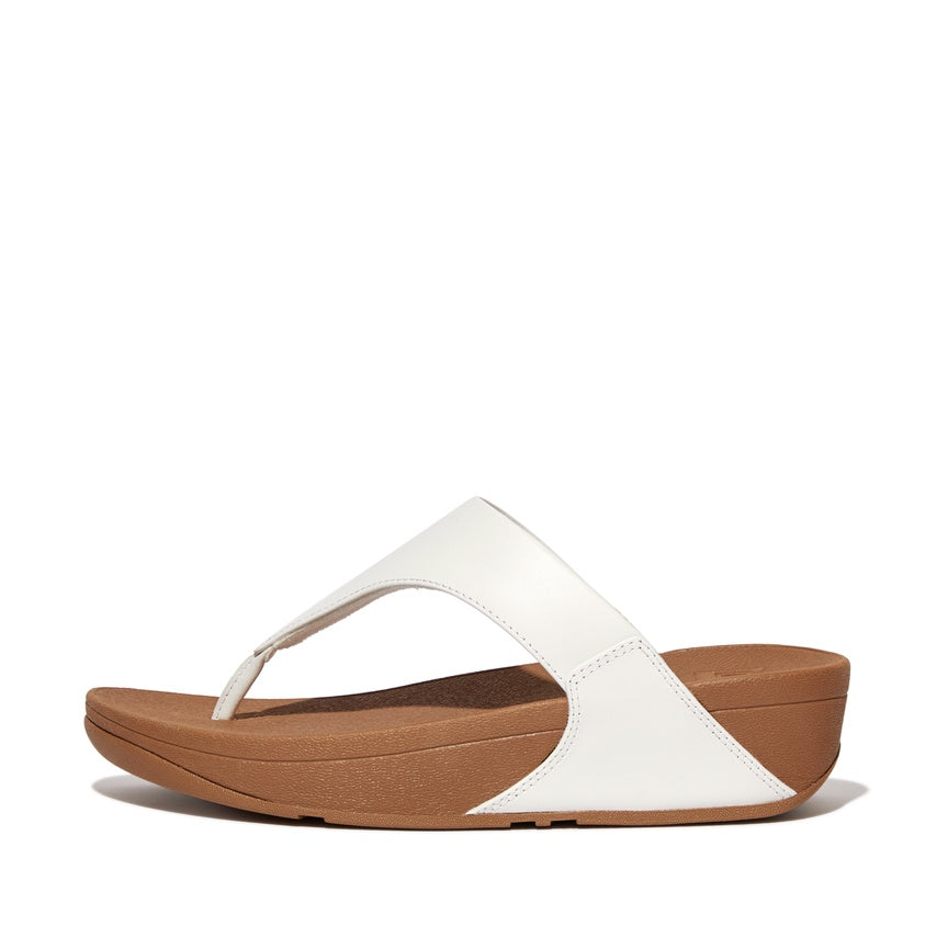FITFLOP LULU LEATHER TOEPOST I88-024 WHITE