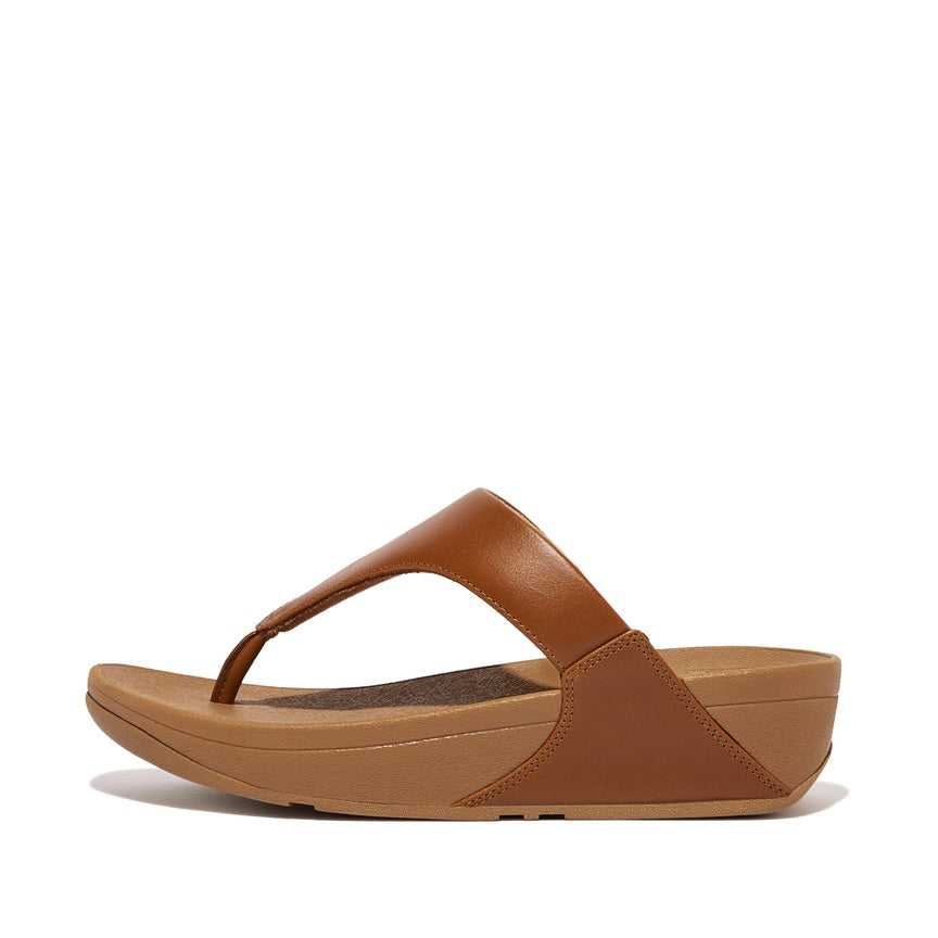 FITFLOP LULU LEATHER TOEPOST I88-592 LIGHT TAN